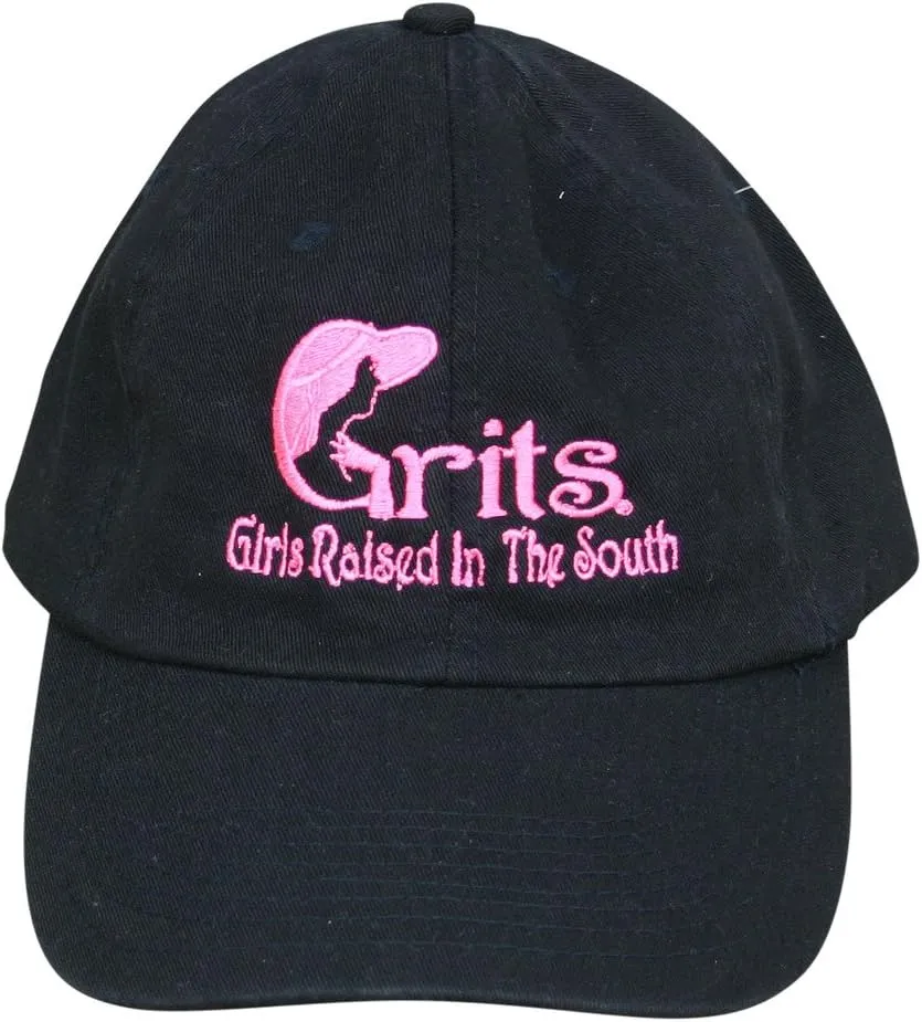 Grits Womens Girls Raised in The South Baseball Cap