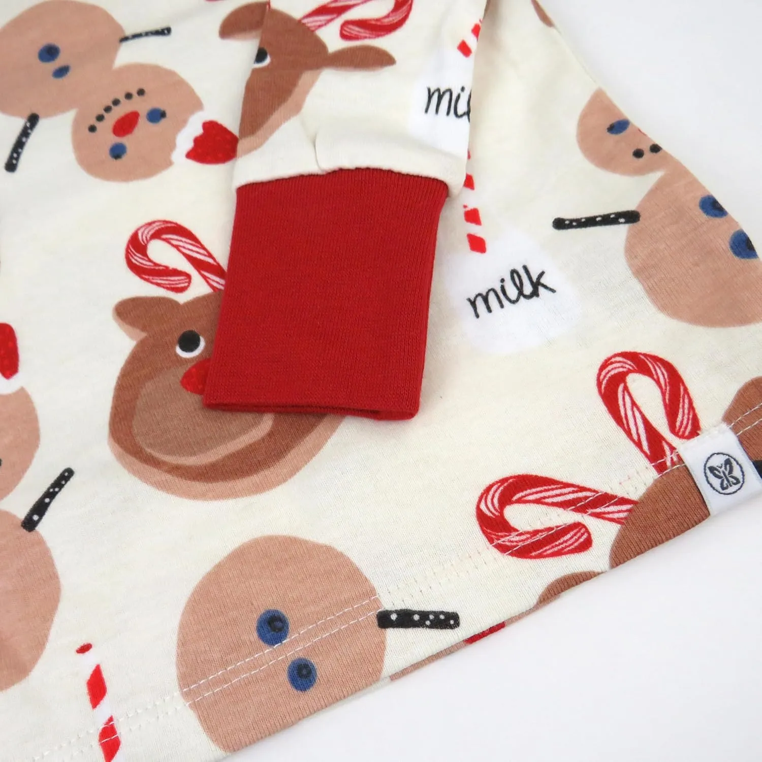 HonestBaby Holiday 2-Piece Pajamas Sleepwear Pjs 100% Organic Cotton for Baby, Toddler, Kids