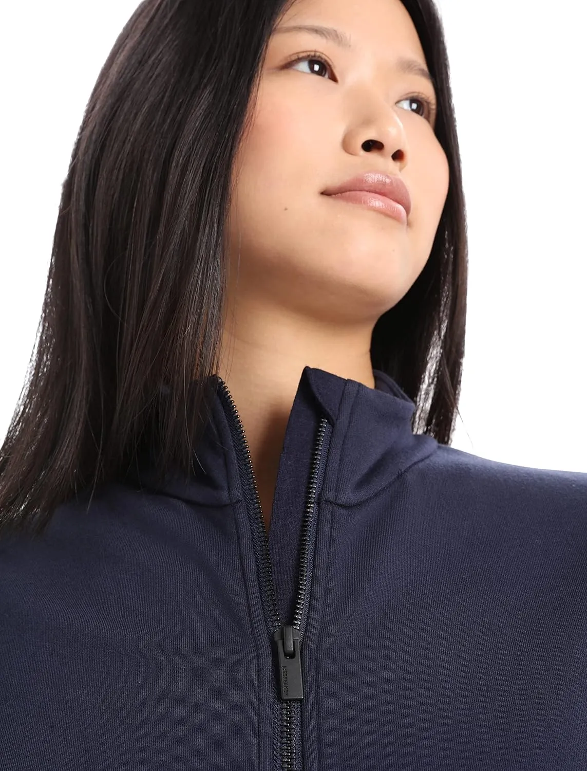 Icebreaker Merino Women's Central Long Sleeve Full-Zip Casual Wool Lounge Sweatshirt