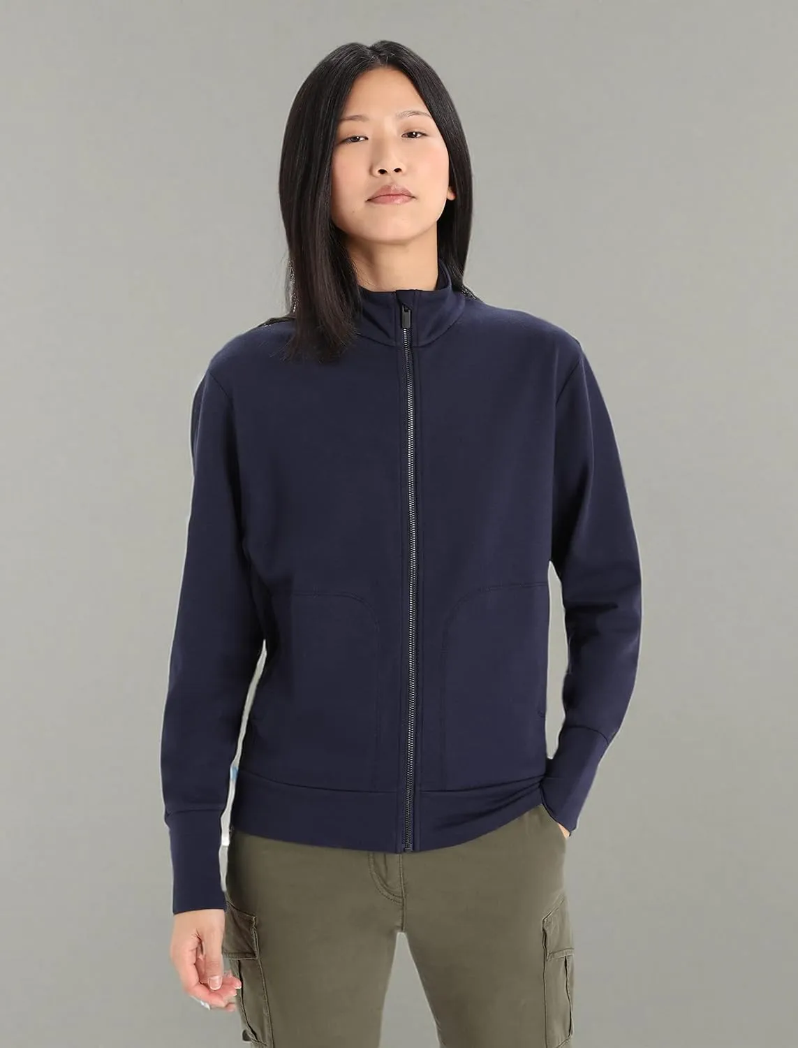 Icebreaker Merino Women's Central Long Sleeve Full-Zip Casual Wool Lounge Sweatshirt
