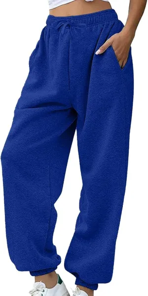 Joggers for Women,2024 High Waist Fleece Lined Baggy Sweatpants with Pockets,Athletic Pants Hiking Pants