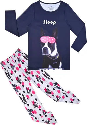 Jxstar Girls Pajamas Pjs Set Flutter Sleeve Sleepwear Kids Fall Winter Cotton Night Clothes