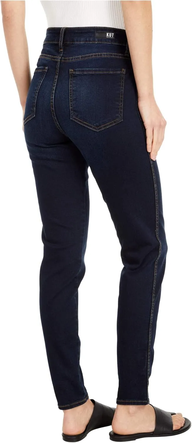 KUT from the Kloth Diana Skinny Jeans - Jeans for Women - Cotton Blend Fabric - Contrast Topstitching