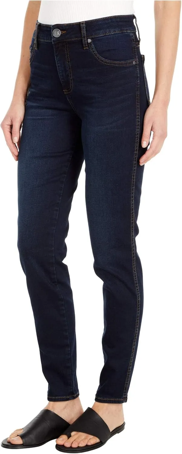 KUT from the Kloth Diana Skinny Jeans - Jeans for Women - Cotton Blend Fabric - Contrast Topstitching