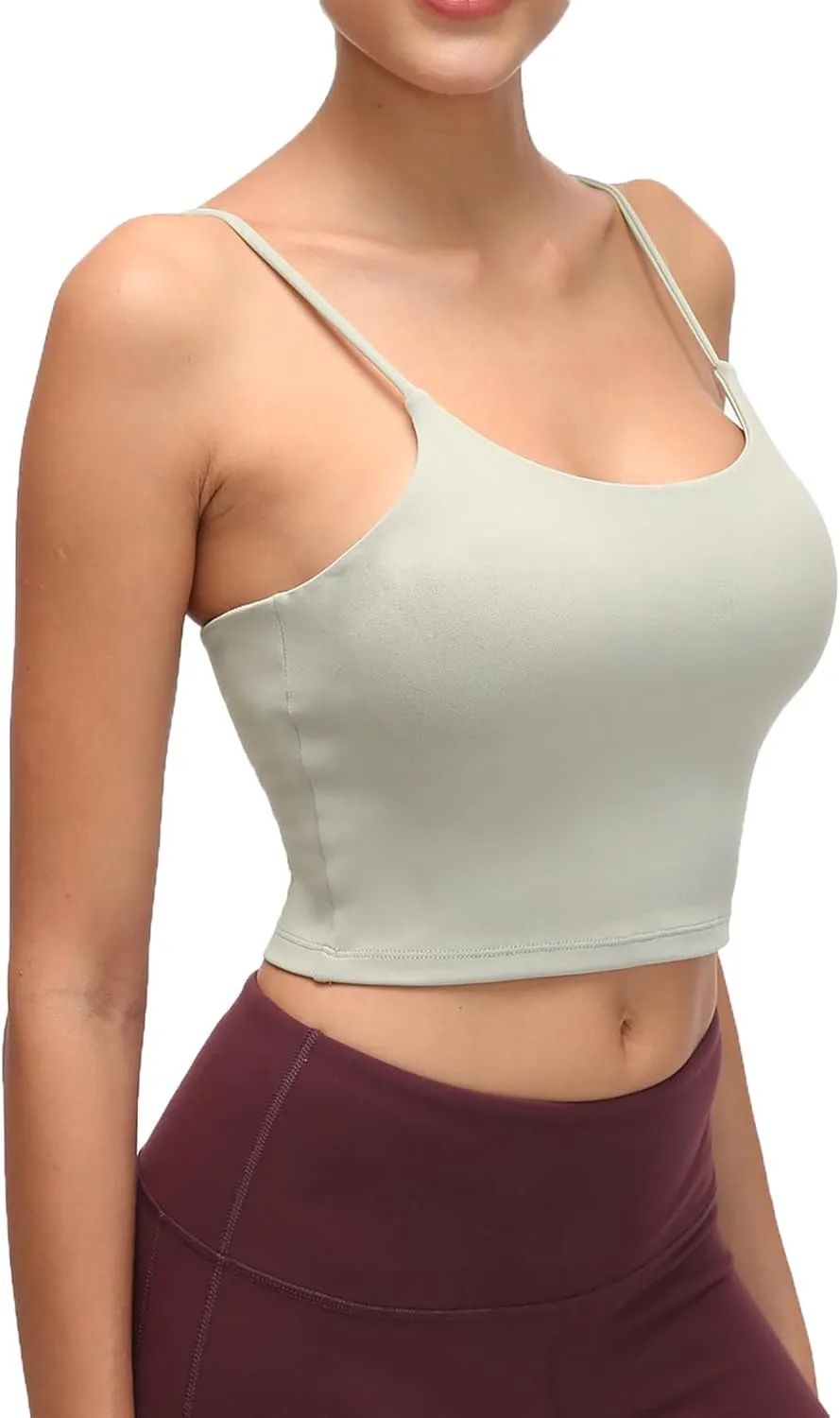 Lemedy Women Padded Sports Bra Fitness Workout Running Shirts Yoga Tank Top