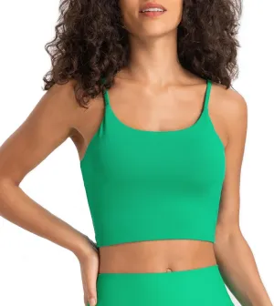 Lemedy Women Padded Sports Bra Fitness Workout Running Shirts Yoga Tank Top