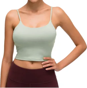 Lemedy Women Padded Sports Bra Fitness Workout Running Shirts Yoga Tank Top