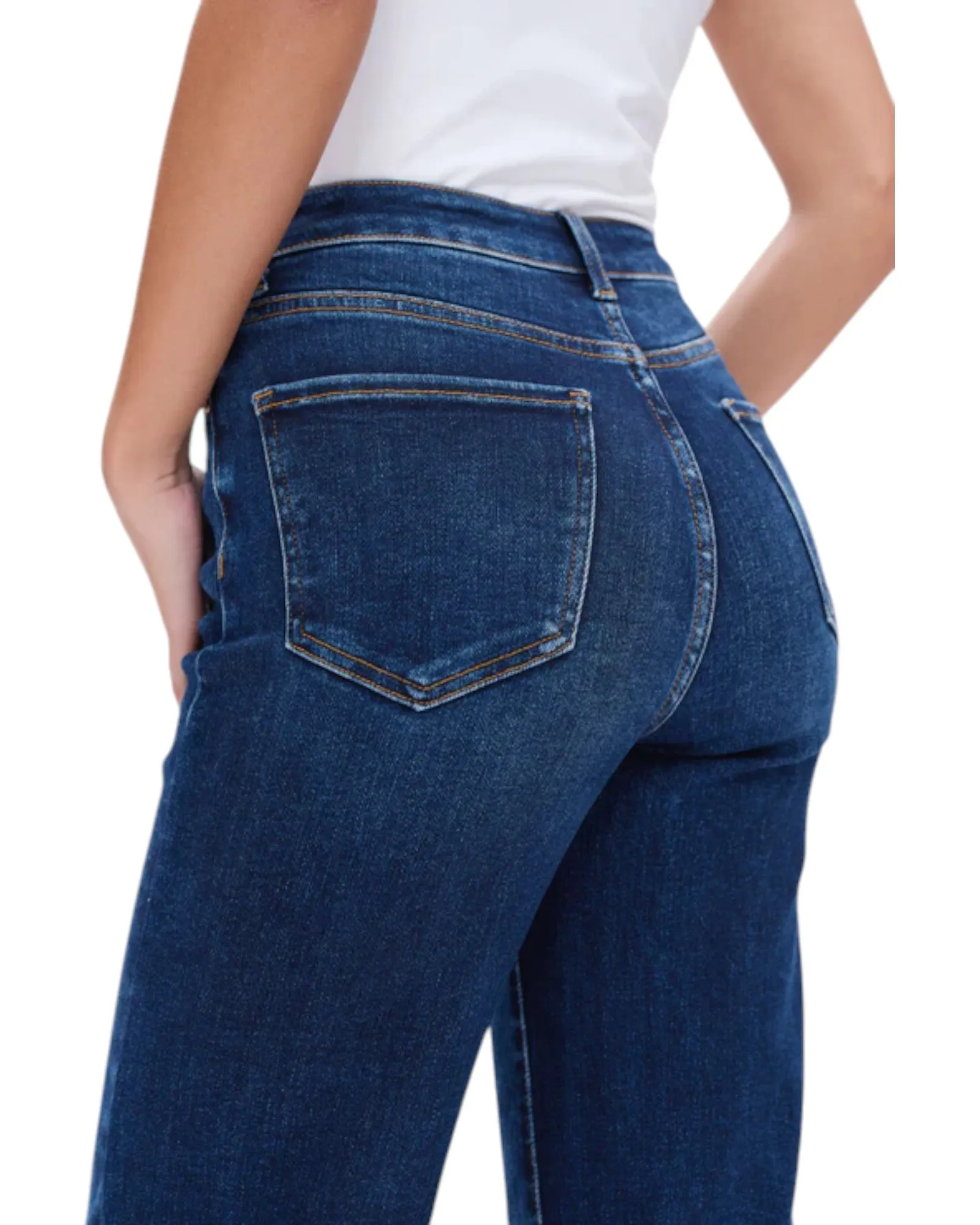 Linda High Rise Stretch Wide Leg Jean