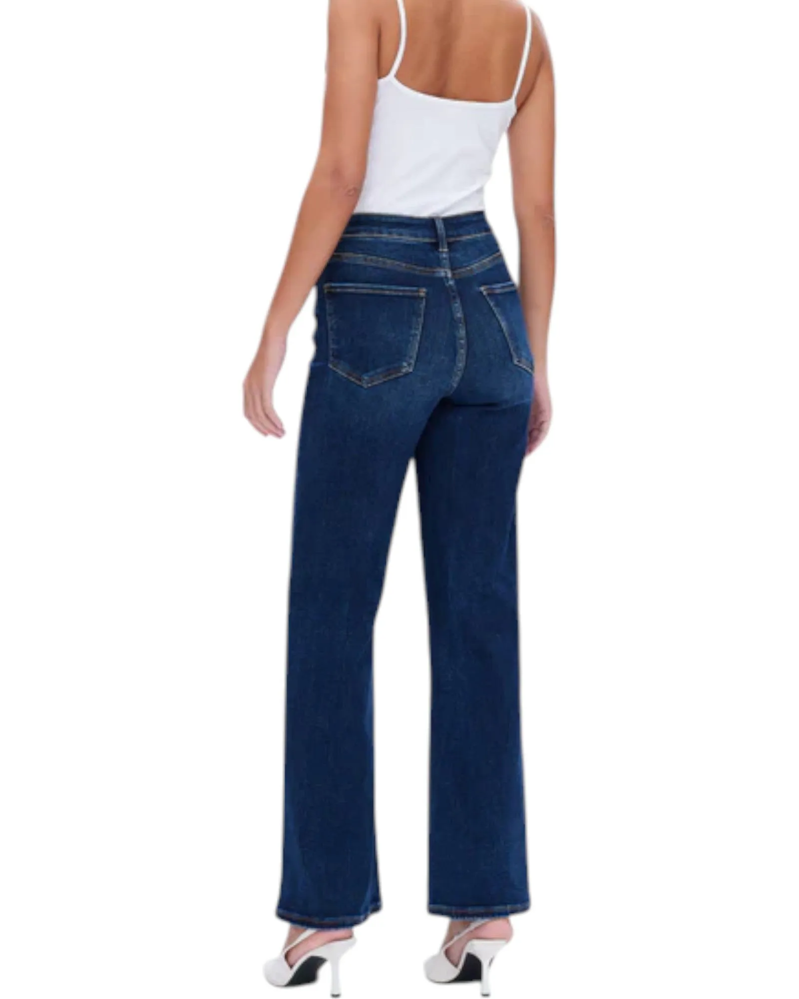 Linda High Rise Stretch Wide Leg Jean