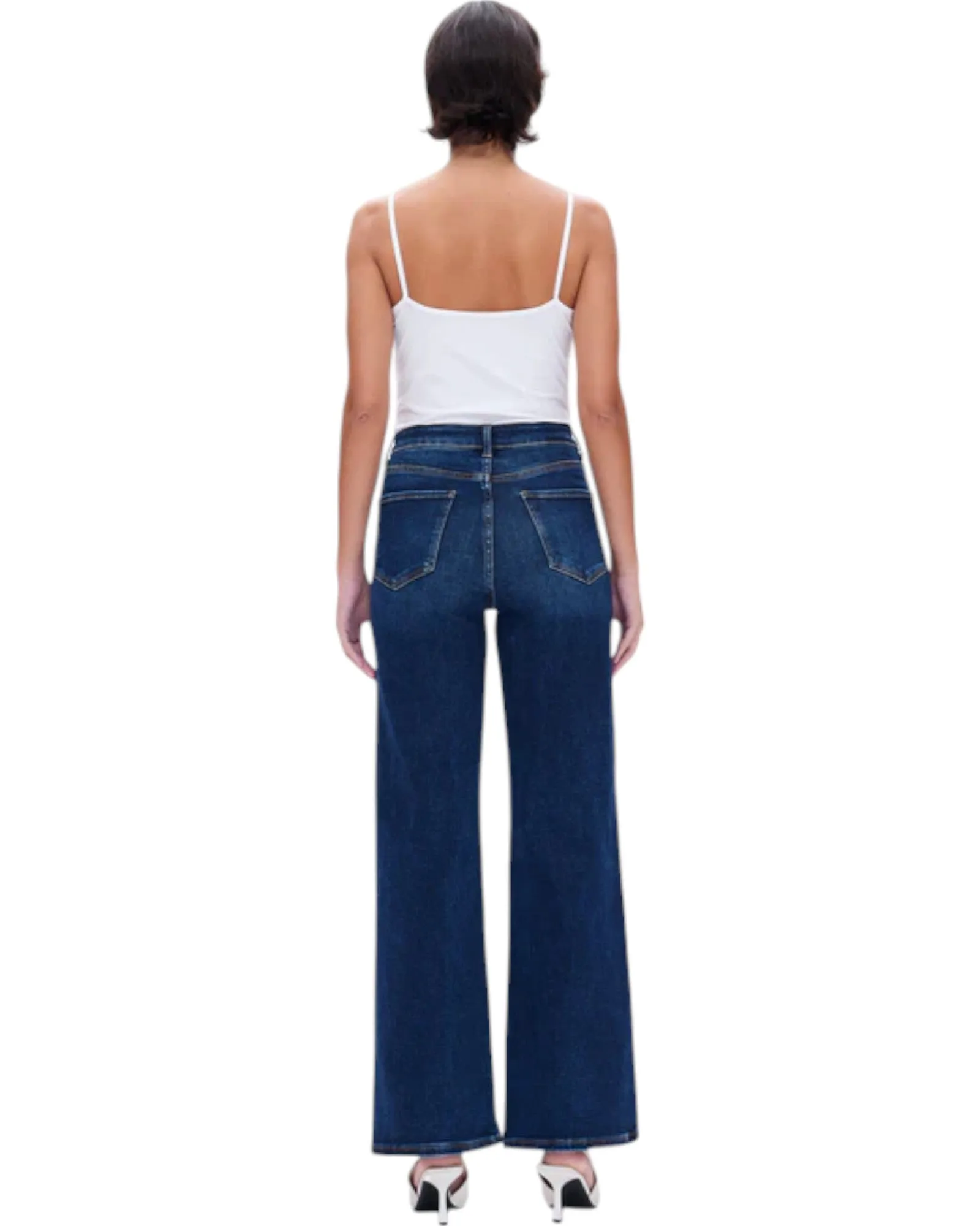 Linda High Rise Stretch Wide Leg Jean
