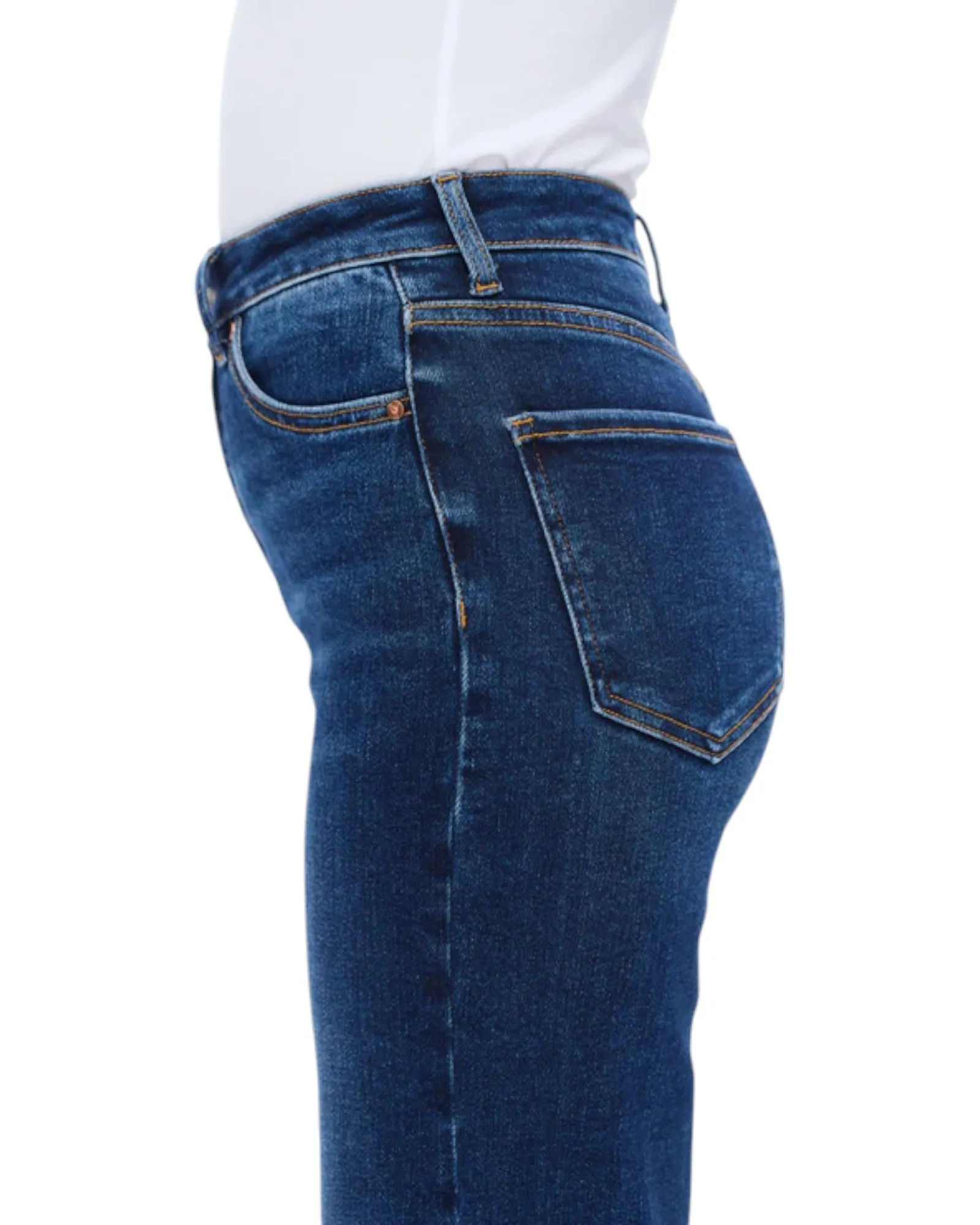 Linda High Rise Stretch Wide Leg Jean