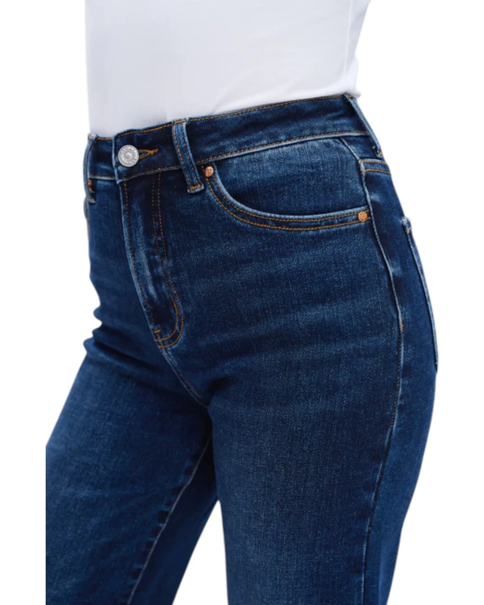 Linda High Rise Stretch Wide Leg Jean