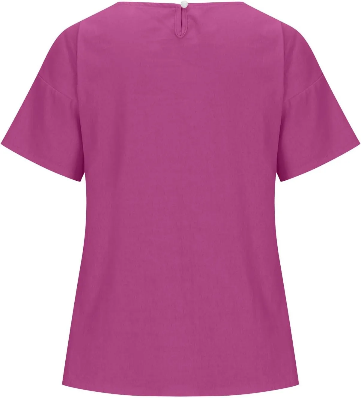 Linen Shirts for Women Summer Short Sleeve Tops Dressy Casual Blouse Irregular Hi-Low Hem Tunic Tees Fashion Clothes