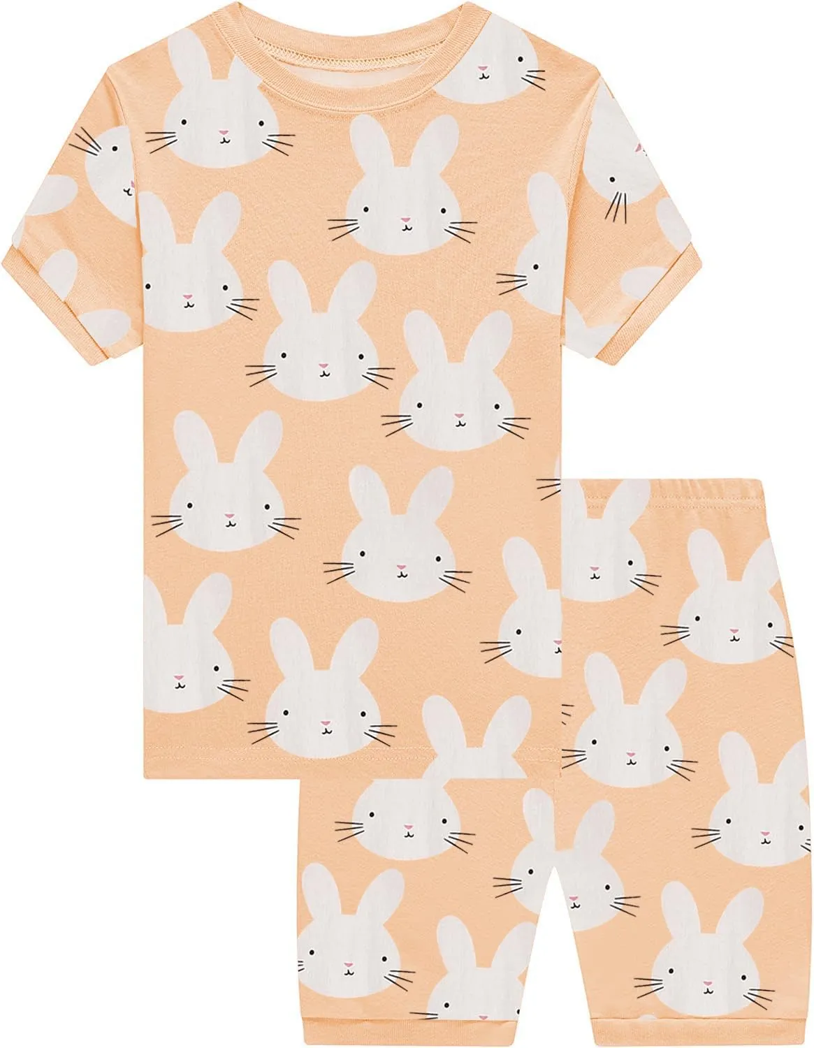 Little Girls Pajamas Short Sleeve 100% Cotton Toddler Pjs Mermaid Sleepwear Unicorn Pajama Summer Clothes Sets 1-7T