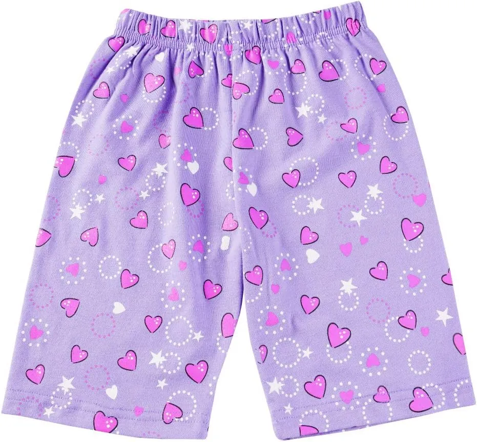 Little Girls Pajamas Short Sleeve 100% Cotton Toddler Pjs Mermaid Sleepwear Unicorn Pajama Summer Clothes Sets 1-7T