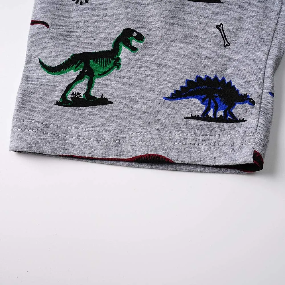 Little Hand Toddler Boys Pajamas Cotton Summer Pjs for Boy Jammies Dinosaur Train Sleepwear Short Sets