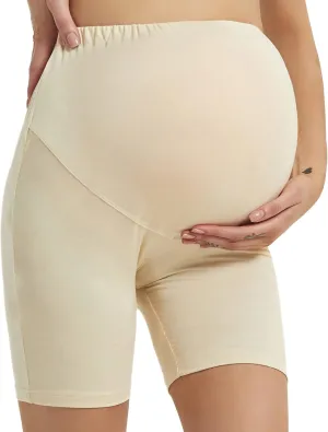 Maternity Shorts for Women Over The Belly Pregnancy Short Leggings Under Dress