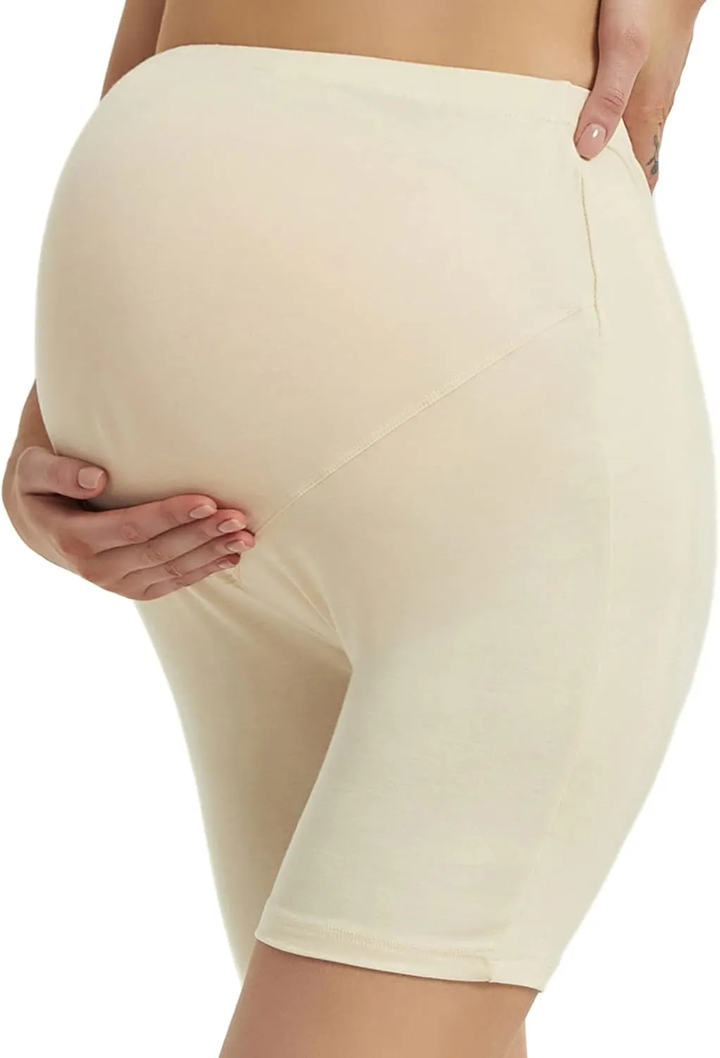 Maternity Shorts for Women Over The Belly Pregnancy Short Leggings Under Dress