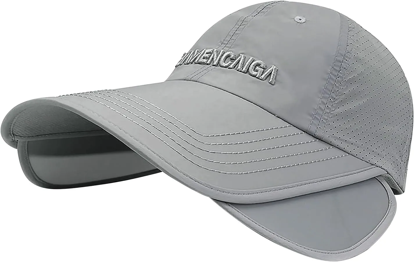 Mens Cool Mesh Baseball Cap Retractable Wide Brim Quick Dry Golf Fishing Running Hat Women Ponytail Beach Sun Visor Hat