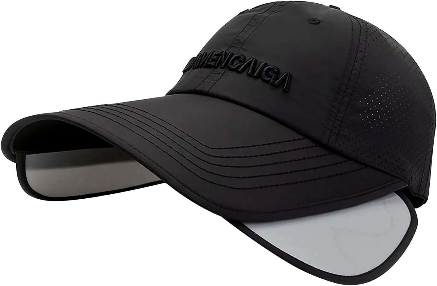 Mens Cool Mesh Baseball Cap Retractable Wide Brim Quick Dry Golf Fishing Running Hat Women Ponytail Beach Sun Visor Hat