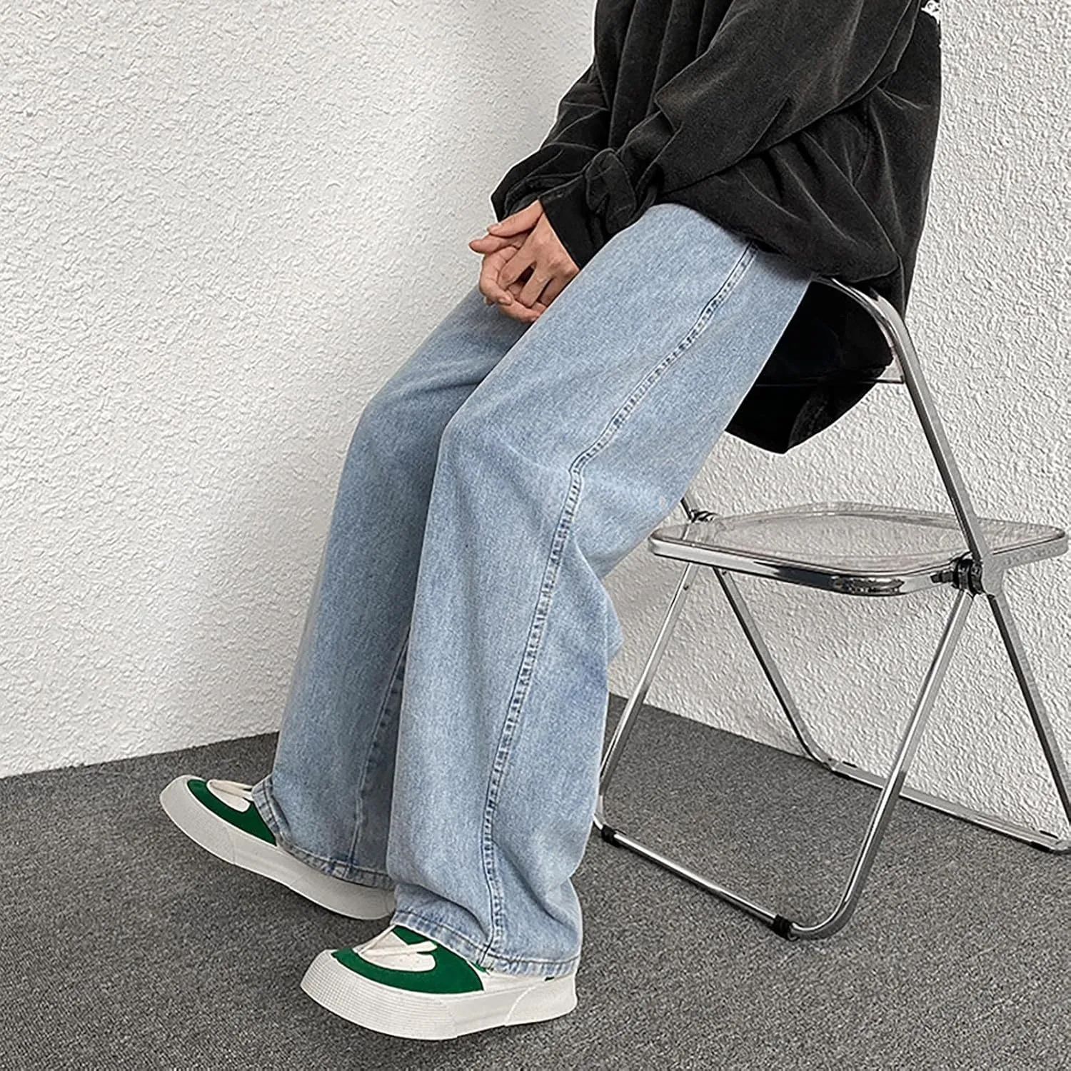 Men's Jeans Regular Straight Jeans Men's Regular Straight Jean Stretch Stackable Straight Leg Jean Comfort Stretch Jeans