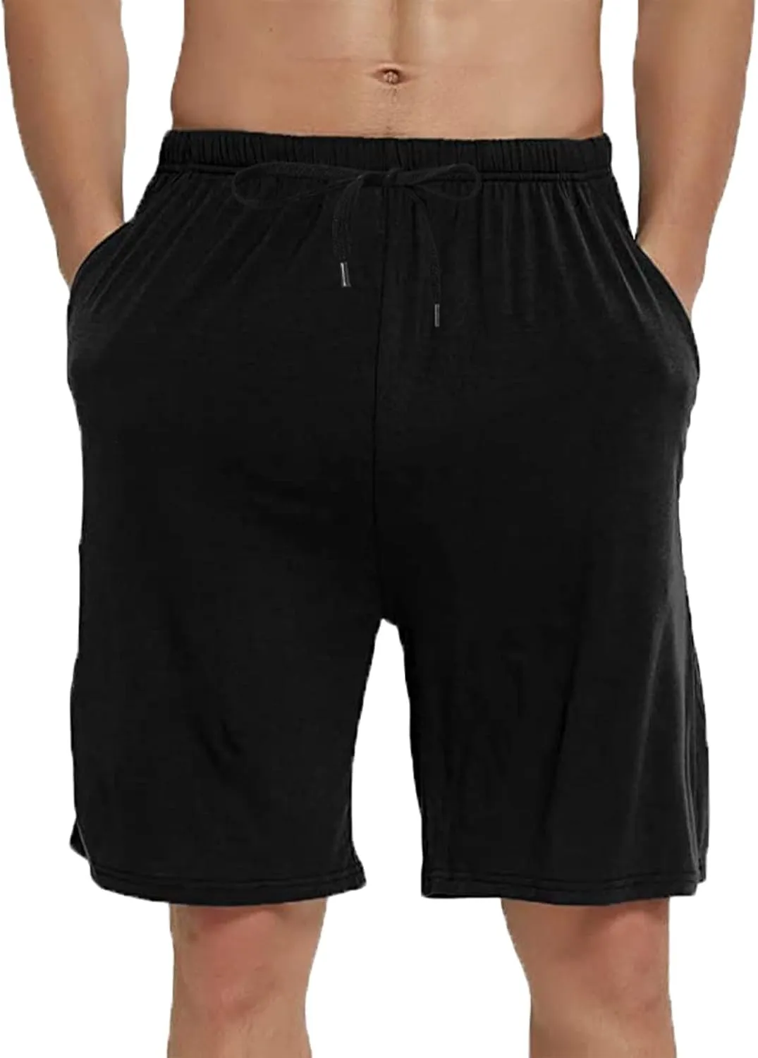 Mens Pajama Shorts Sleeping Stretch Boxer Shorts Ultra-Soft Modal Casual Pajama Sleep Bottoms Pants