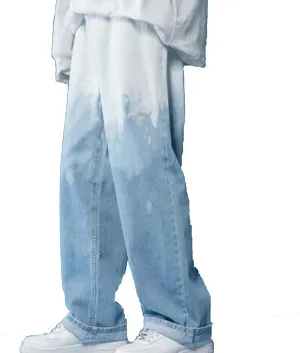 Men's Relaxed Fit Jeans - Fashion Baggy Comfort Hip Hop Denim Pants Men's Loose Straight-Leg Jeans