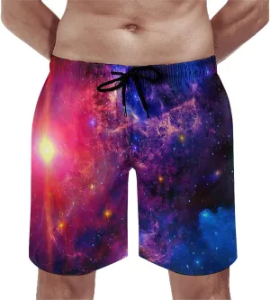 Men's Swim Trunks Quick Dry Board Shorts Beach Shorts Cool Mesh Lining Bathing Suits with Pockets