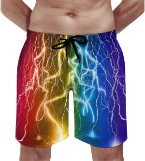 Men's Swim Trunks Quick Dry Board Shorts Beach Shorts Cool Mesh Lining Bathing Suits with Pockets