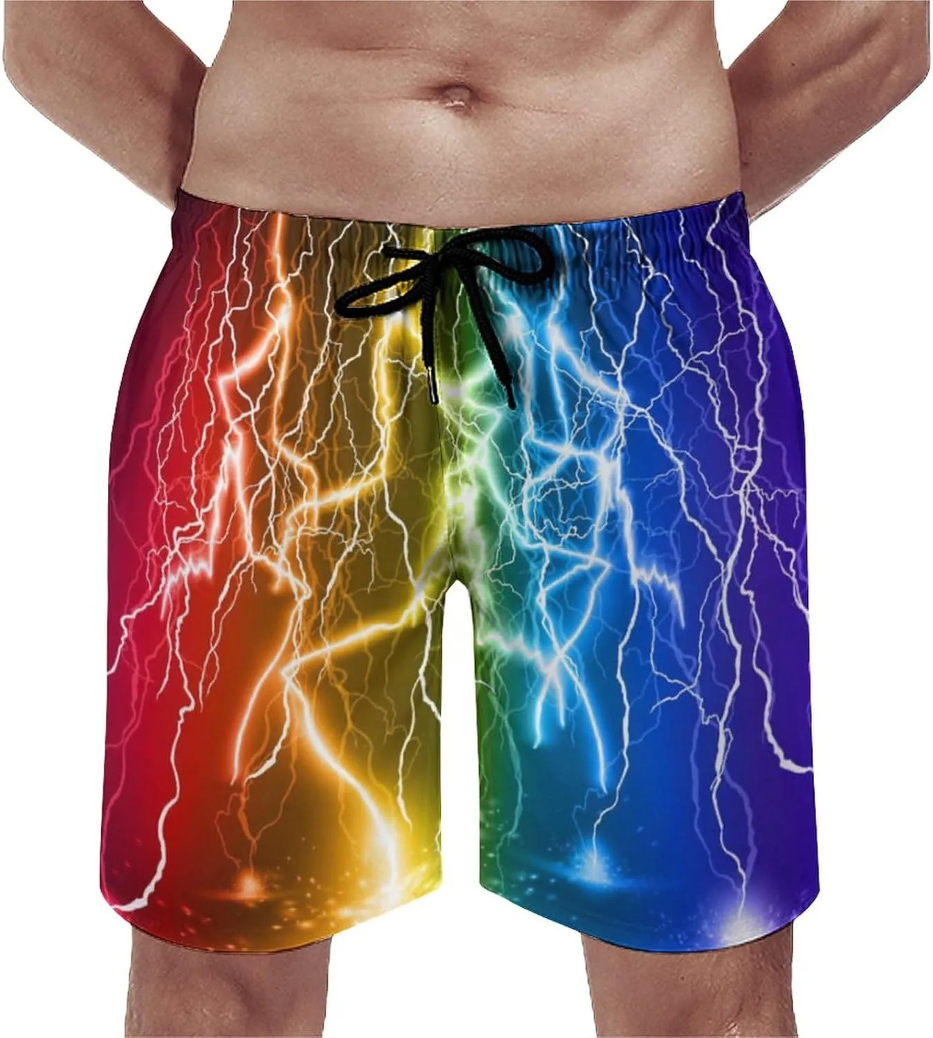 Men's Swim Trunks Quick Dry Board Shorts Beach Shorts Cool Mesh Lining Bathing Suits with Pockets