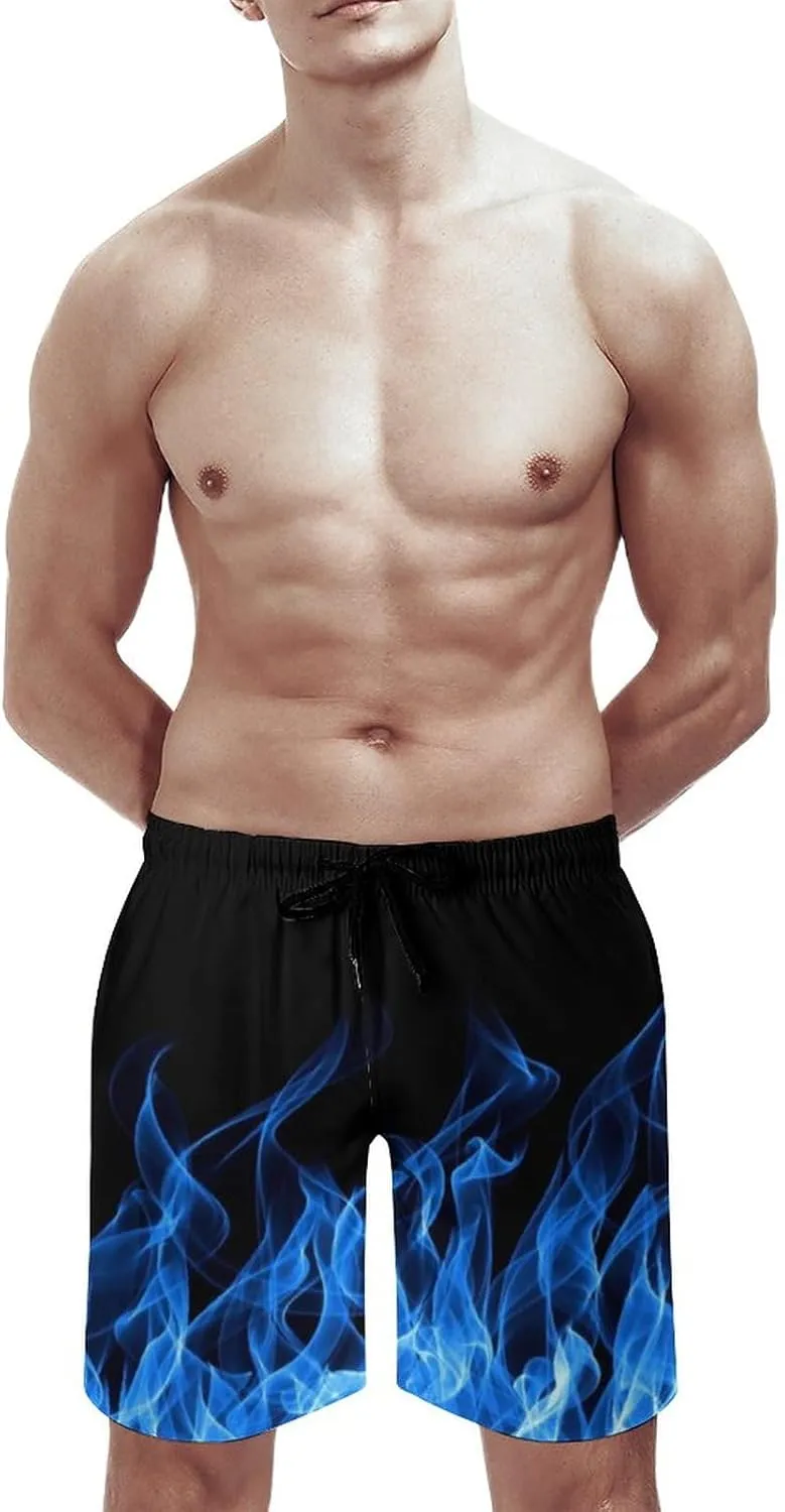 Men's Swim Trunks Quick Dry Board Shorts Beach Shorts Cool Mesh Lining Bathing Suits with Pockets