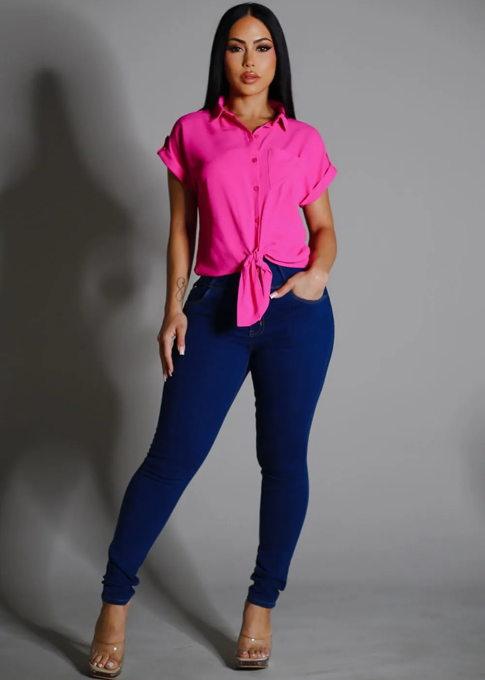 Moda Xpress Super High Waisted Butt Lifting Jeans for Women - Levanta Cola Skinny Jeans