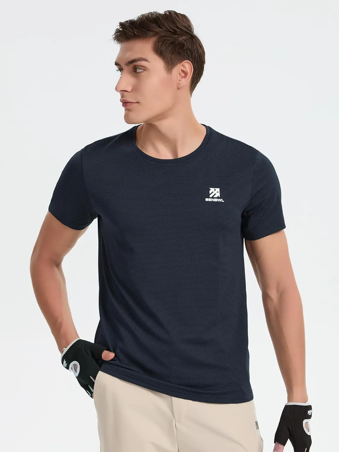 Moisture Wicking Soft Running Pickleball Workout Shirts for Men