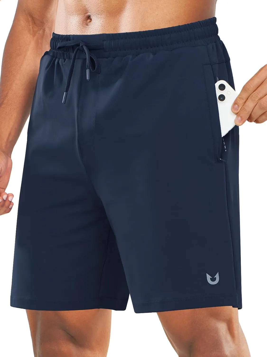 NORTHYARD Men's 7" Gym Shorts Knit Athletic Tennis Shorts for Men with Zipper Pockets for Workout Athletic Training