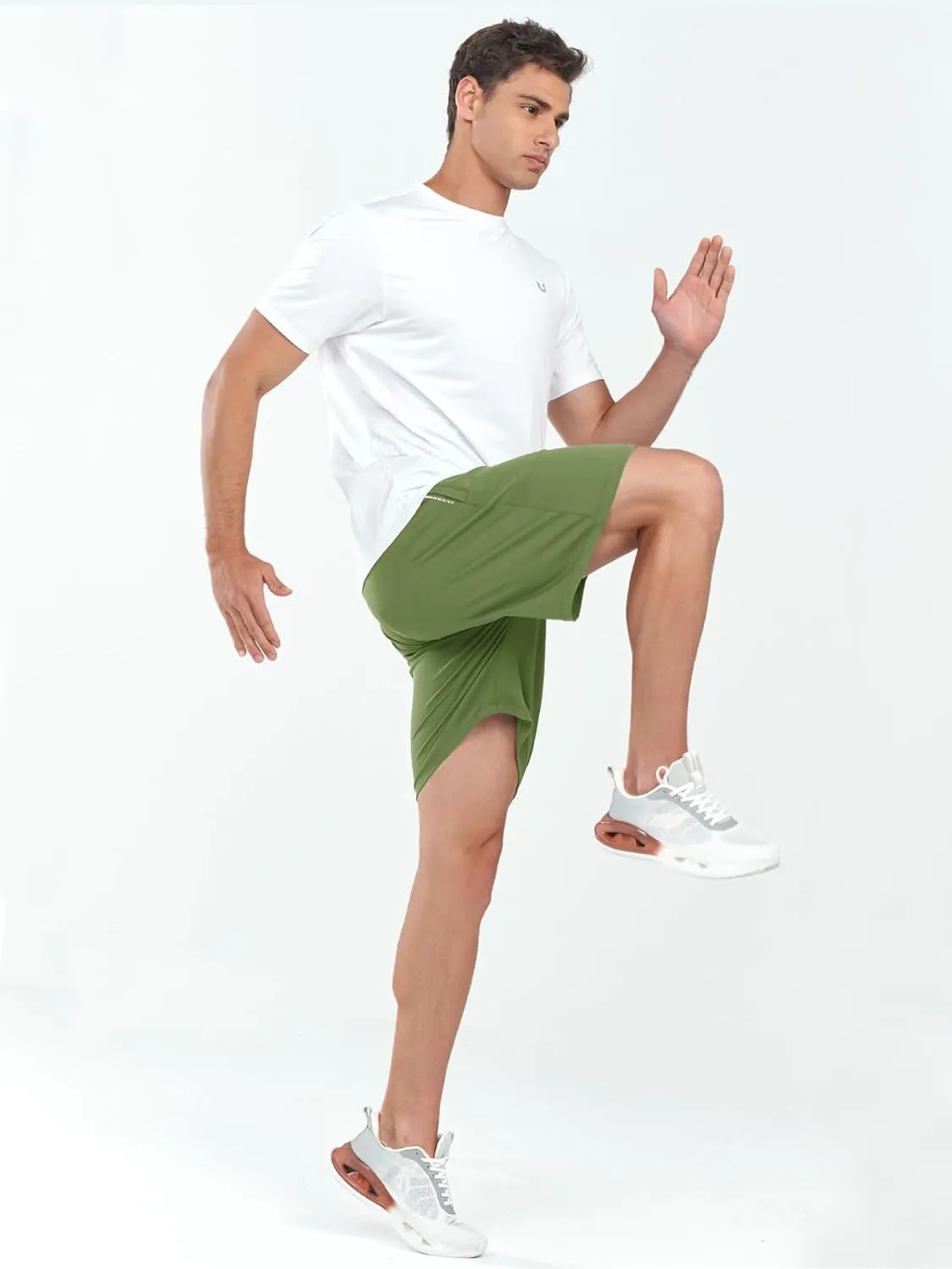 NORTHYARD Men's 7" Gym Shorts Knit Athletic Tennis Shorts for Men with Zipper Pockets for Workout Athletic Training