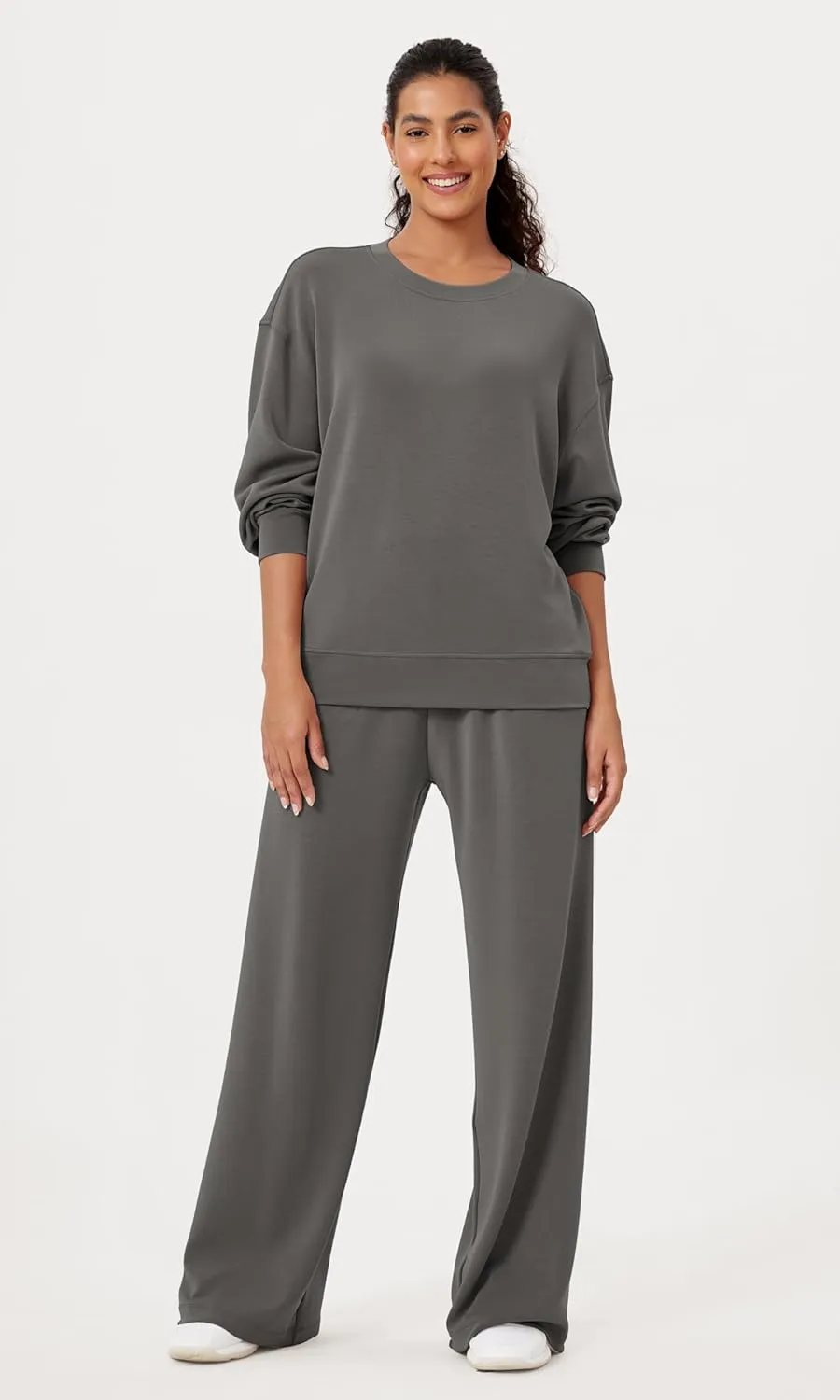 ODODOS Modal Soft Oversized Sweatshirts for Women Crew Neck Long Sleeve Relaxed Pullover Tops