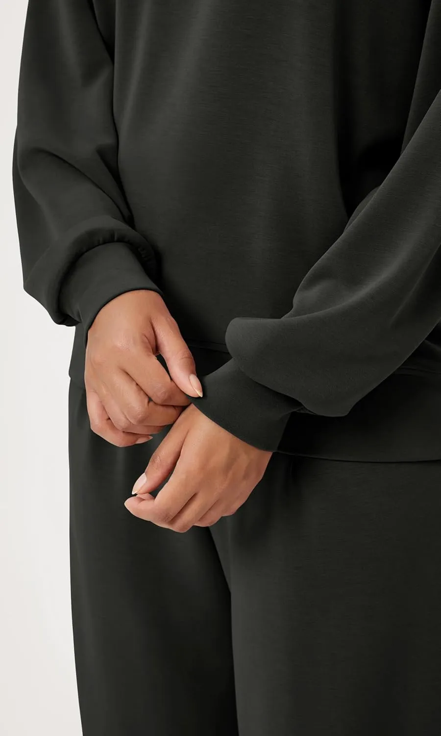 ODODOS Modal Soft Oversized Sweatshirts for Women Crew Neck Long Sleeve Relaxed Pullover Tops