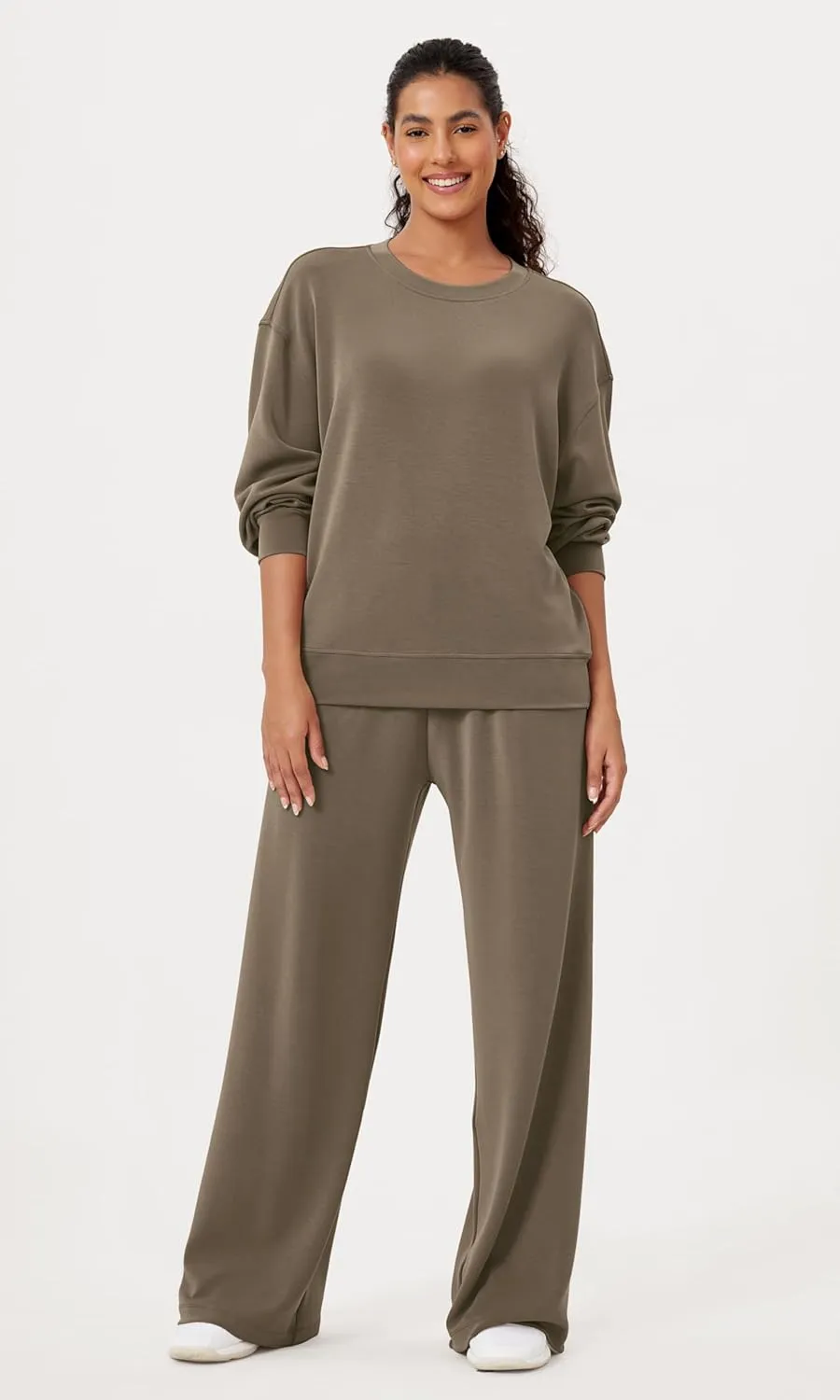 ODODOS Modal Soft Oversized Sweatshirts for Women Crew Neck Long Sleeve Relaxed Pullover Tops