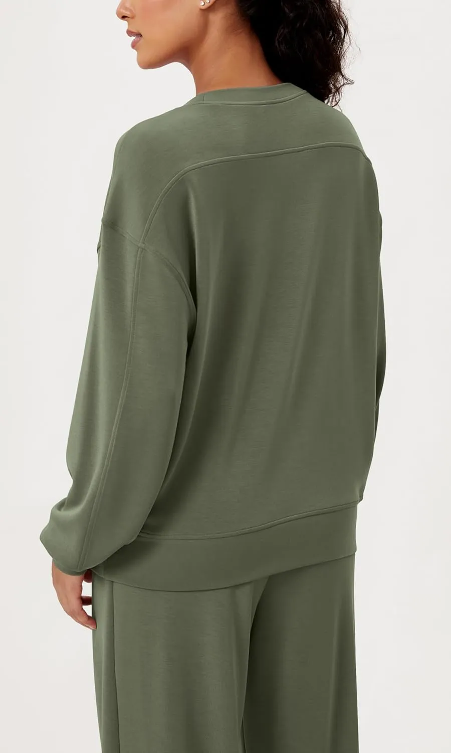 ODODOS Modal Soft Oversized Sweatshirts for Women Crew Neck Long Sleeve Relaxed Pullover Tops