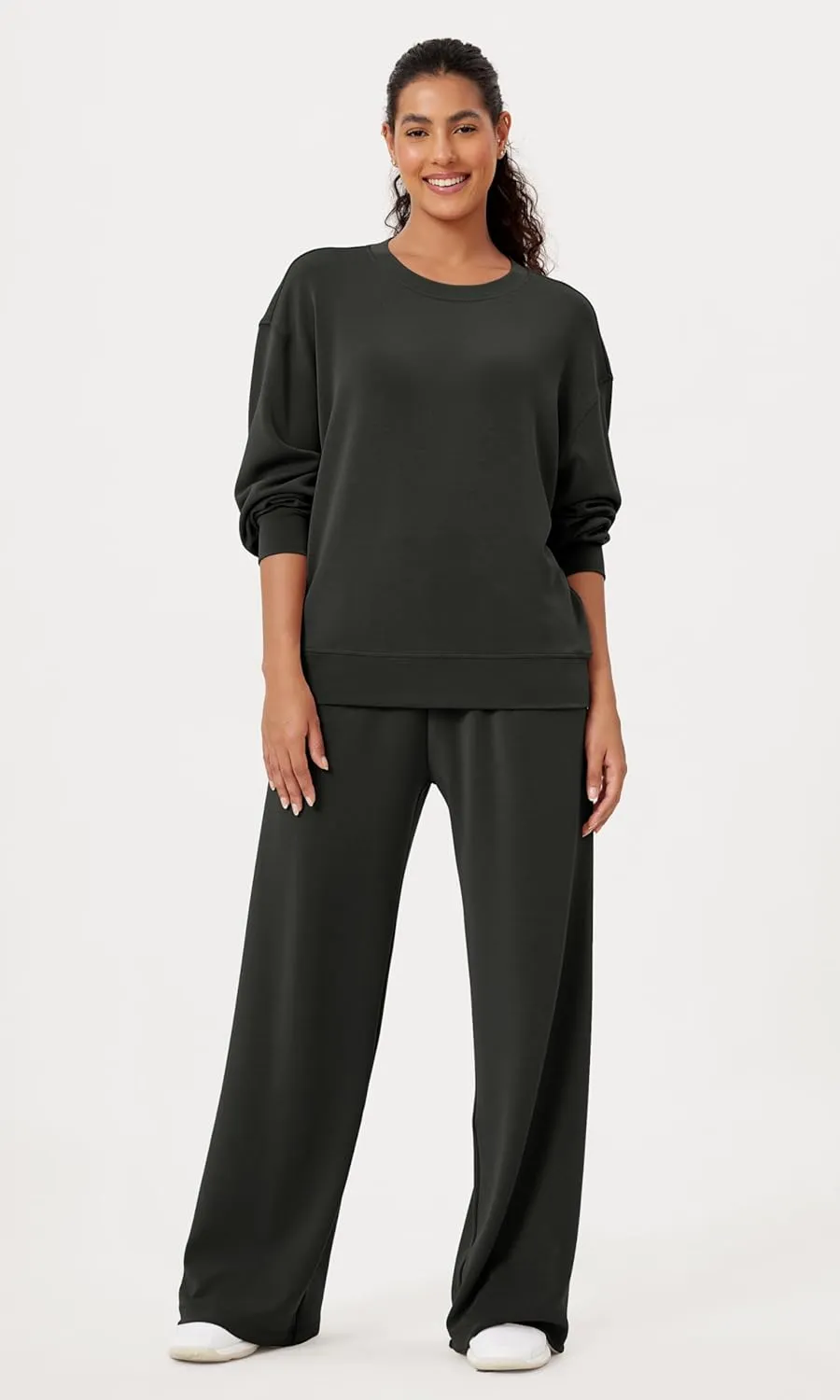 ODODOS Modal Soft Oversized Sweatshirts for Women Crew Neck Long Sleeve Relaxed Pullover Tops