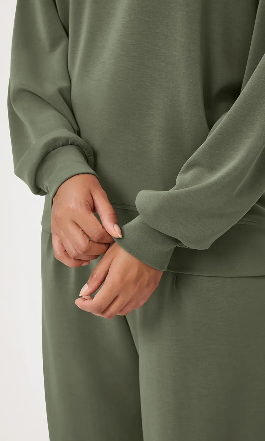 ODODOS Modal Soft Oversized Sweatshirts for Women Crew Neck Long Sleeve Relaxed Pullover Tops