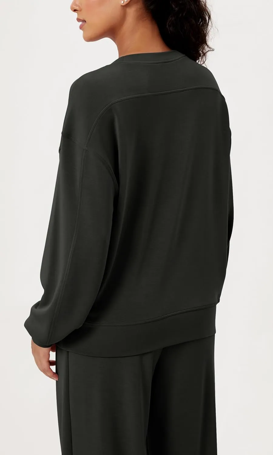 ODODOS Modal Soft Oversized Sweatshirts for Women Crew Neck Long Sleeve Relaxed Pullover Tops