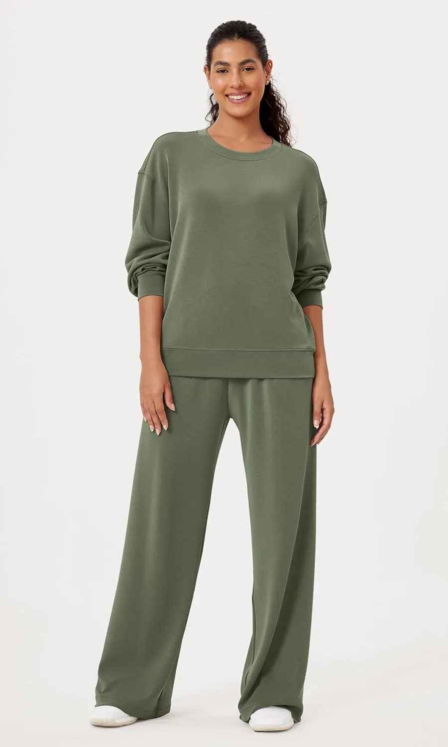 ODODOS Modal Soft Oversized Sweatshirts for Women Crew Neck Long Sleeve Relaxed Pullover Tops