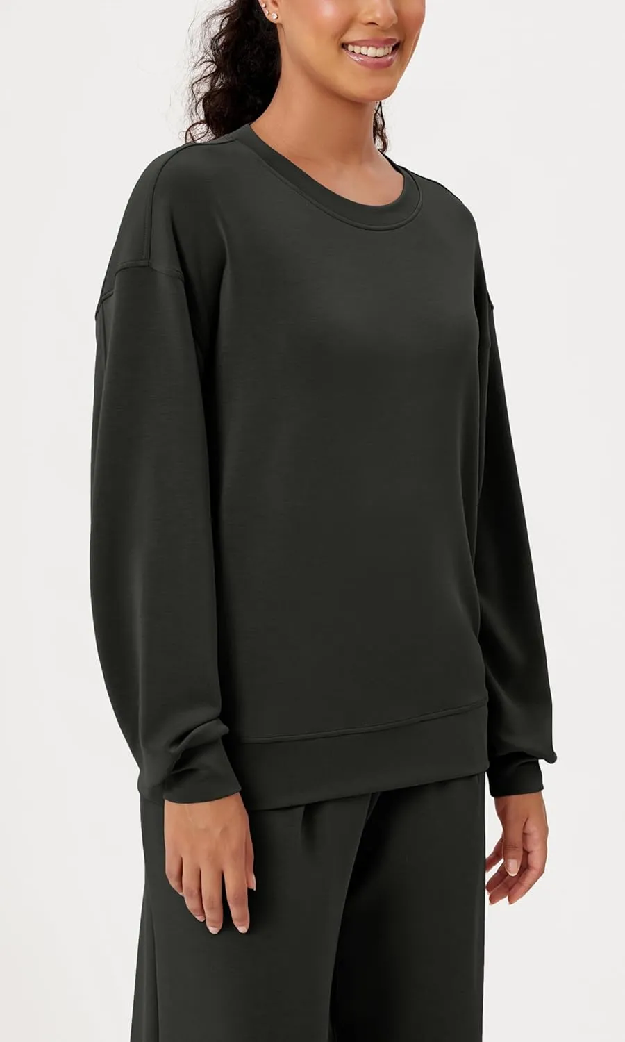 ODODOS Modal Soft Oversized Sweatshirts for Women Crew Neck Long Sleeve Relaxed Pullover Tops