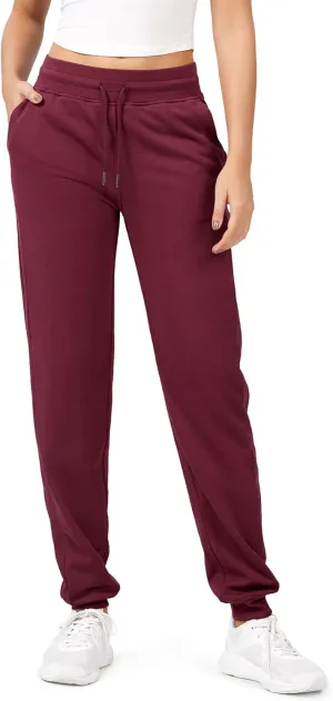 ODODOS Women's Jogger Sweatpants Cotton French Terry High Waist Casual Lounge Pants with Pockets
