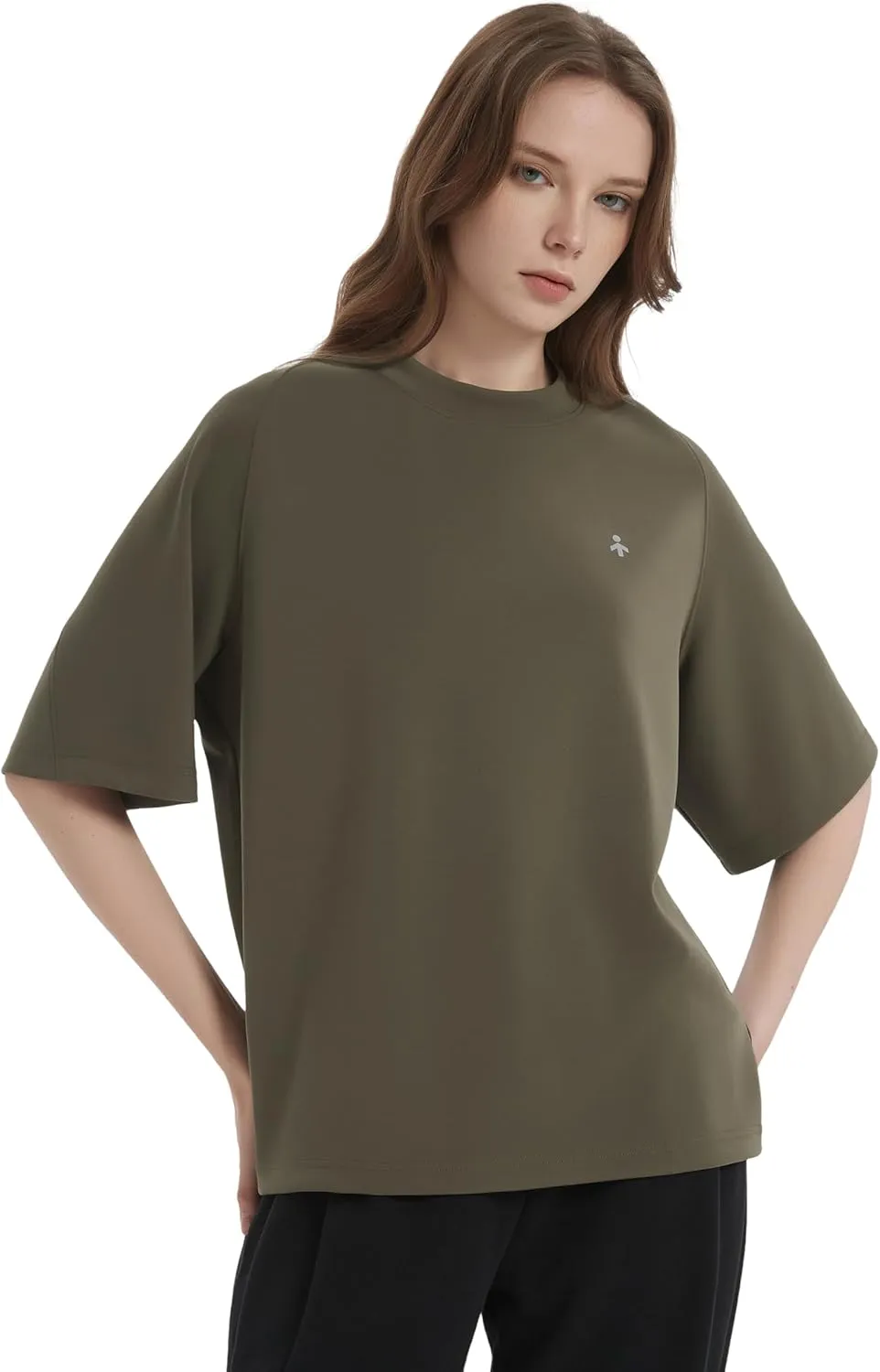 Orolay Women's Casual Crew Neck T-Shirt Heavyweight Half Sleeve Wicking Tops Basic Workout Summer Activewear
