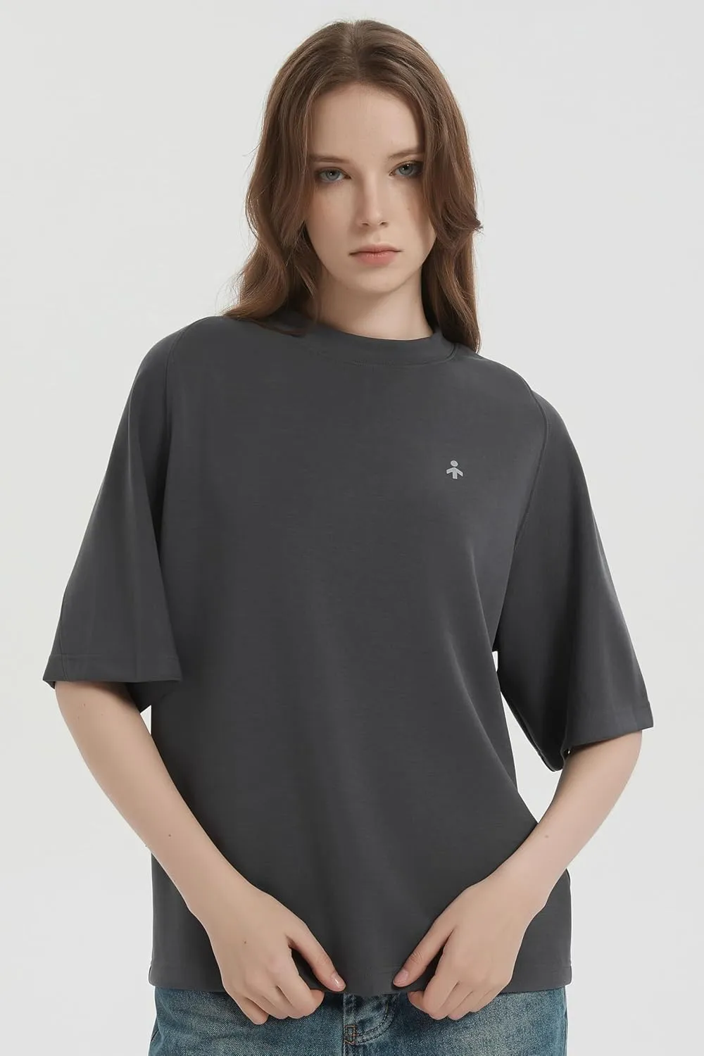 Orolay Women's Casual Crew Neck T-Shirt Heavyweight Half Sleeve Wicking Tops Basic Workout Summer Activewear
