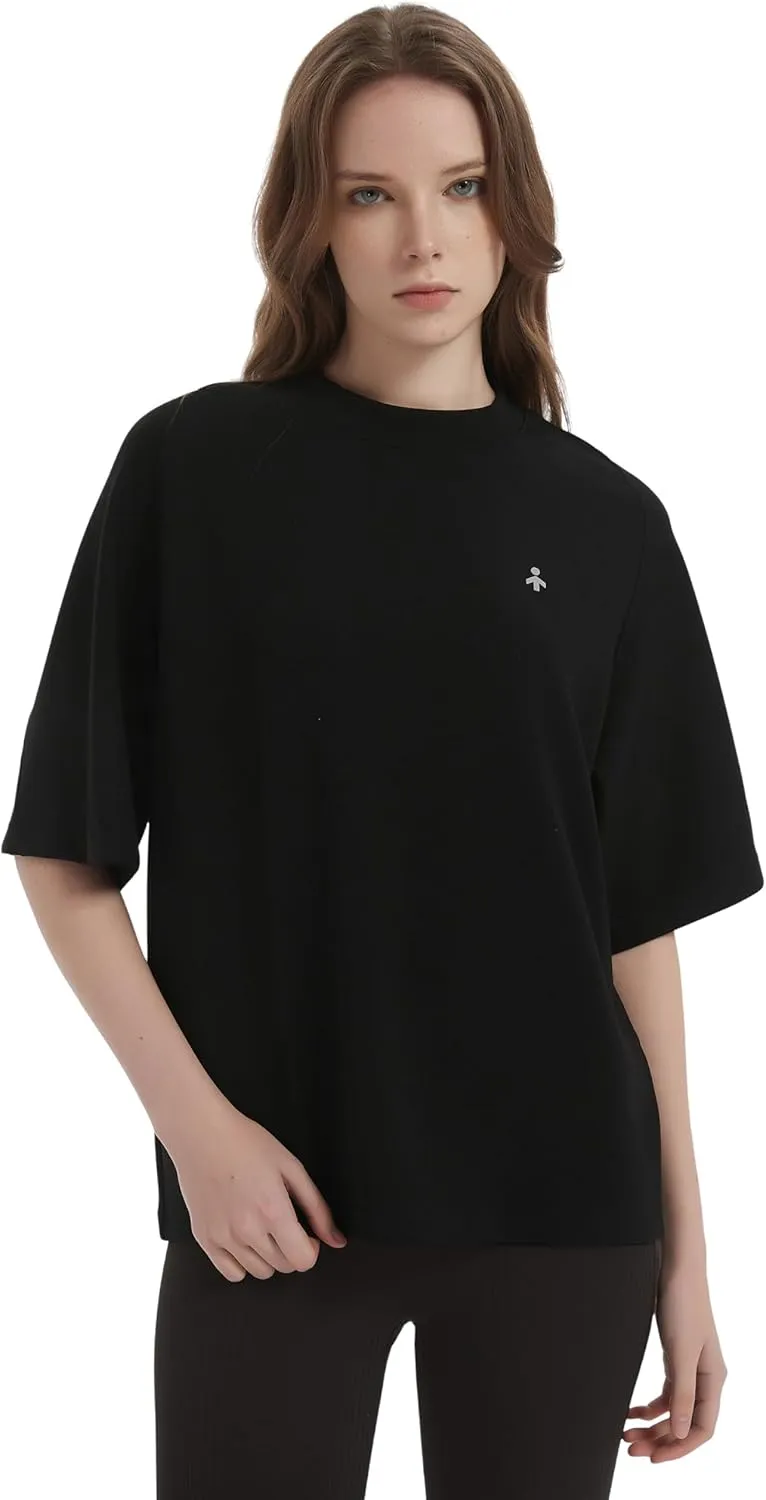 Orolay Women's Casual Crew Neck T-Shirt Heavyweight Half Sleeve Wicking Tops Basic Workout Summer Activewear