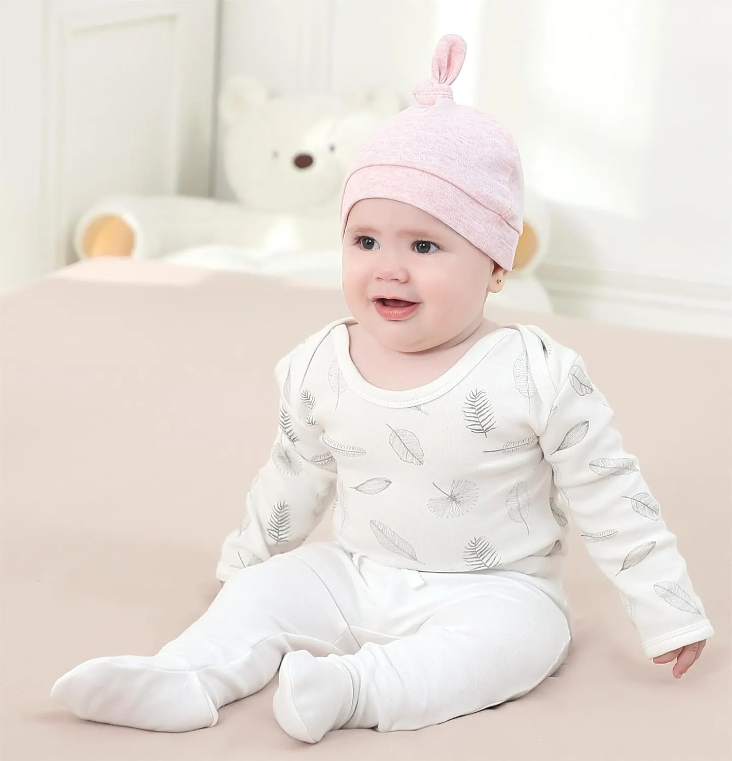 Owlivia Organic Baby Pant Legging Jogger for Infant, Boys Girls Toddler
