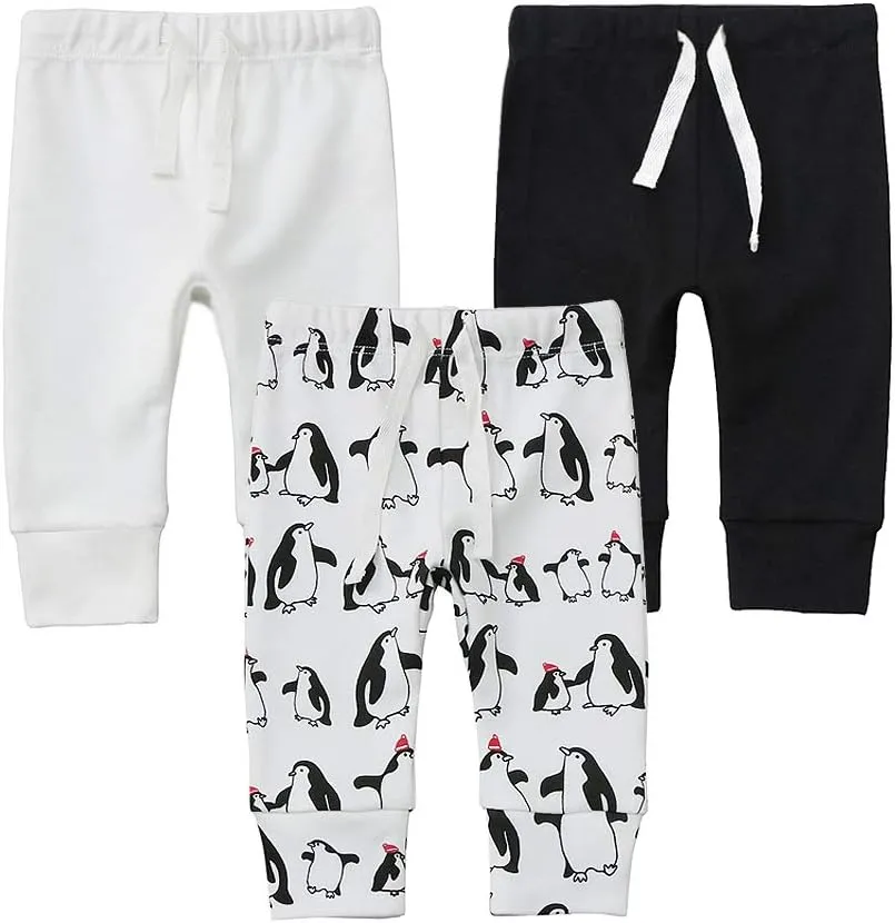 Owlivia Organic Baby Pant Legging Jogger for Infant, Boys Girls Toddler